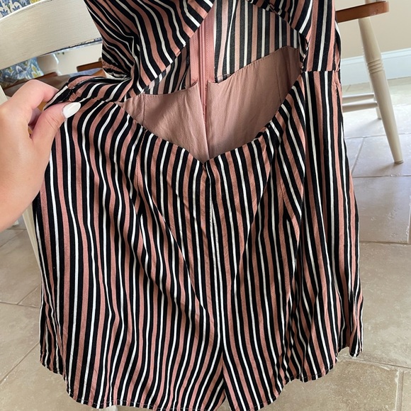 Striped Cutout Romper from Urban Outfitters - Picture 2 of 5